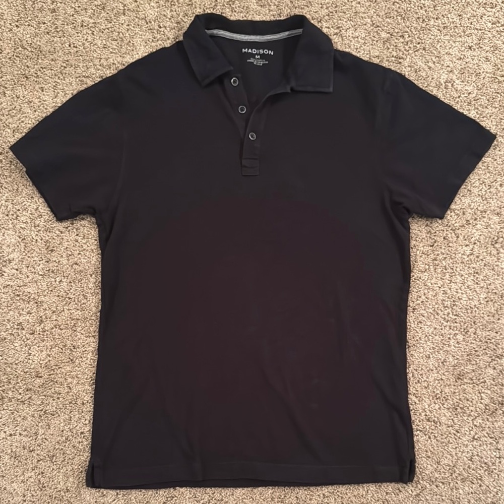 Madison Black Men's Polo Shirt